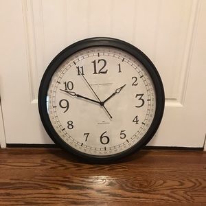 Oil rubbed bronze wall clock